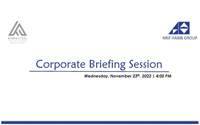 Corporate Briefing Session